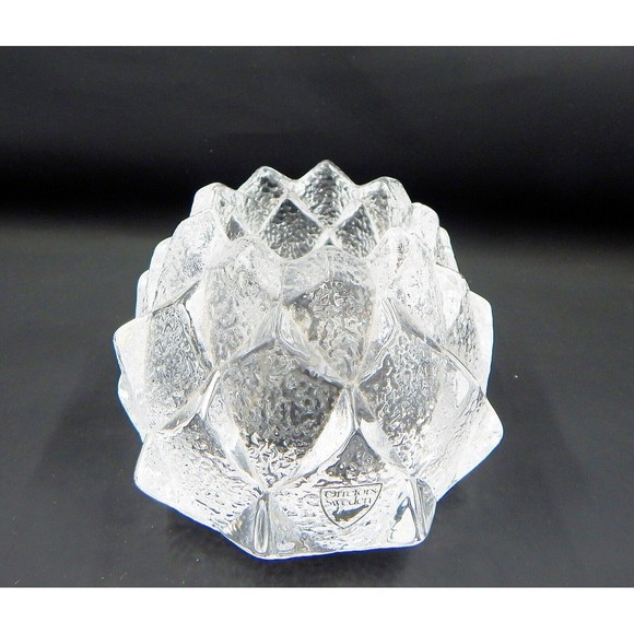 Orrefors Sweden Firefly Nimbus Artichoke Crystal Candle Holder - Picture 7 of 16